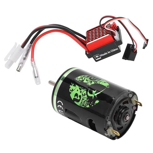 محرك RC المصقول، 540 درجة التواء عالية، وضع مزدوج منخفض الضوضاء، محرك مصقول منخفض الجهد 360A ESC لسيارات RC SUV(20T) in Kuwait