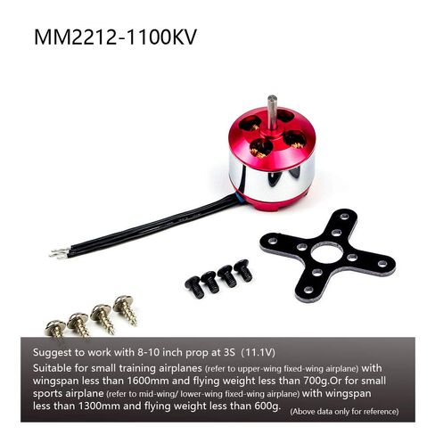 Brushless Metal Motor A28M (2212) 1100KV Micro Outrunner Motor Power Supply (1pc) in Saudi Arabia