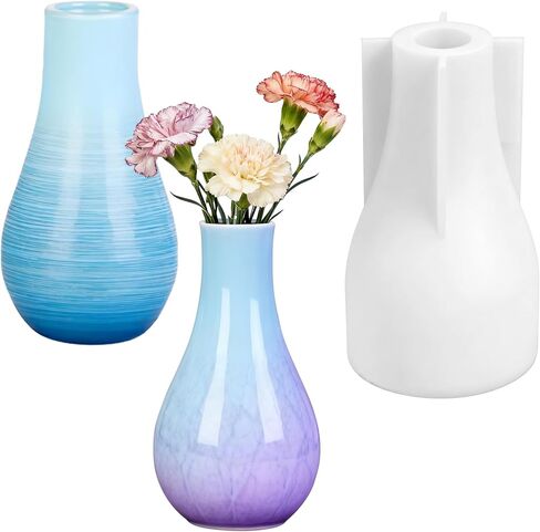 الراتنج زهرية قالب زهرية خرسانية قوالب راتنجات السيليكون قوالب الايبوكسي قوالب الصب DIY بها بنفسك الفن الحرفية ديكور المنزل الحرف حاوية تخزين جرة in Kuwait