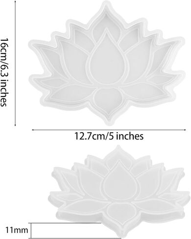 Lotus Flower Coaster Mold, Coaster Resin Mold, Epoxy Resin Molds, Cup Mat Silicone Mould, DIY Crafts Decorations Jewelry Casting Supplies in Saudi Arabia