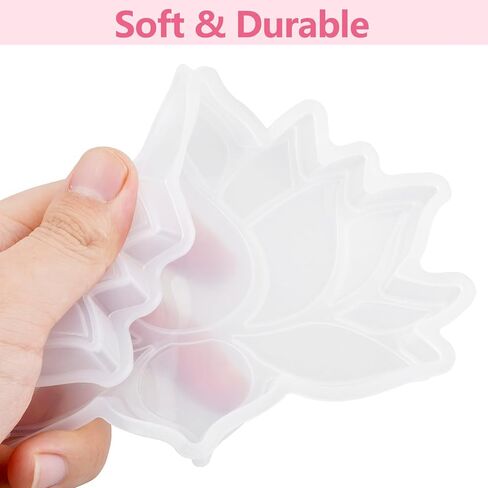 Lotus Flower Coaster Mold, Coaster Resin Mold, Epoxy Resin Molds, Cup Mat Silicone Mould, DIY Crafts Decorations Jewelry Casting Supplies in Saudi Arabia
