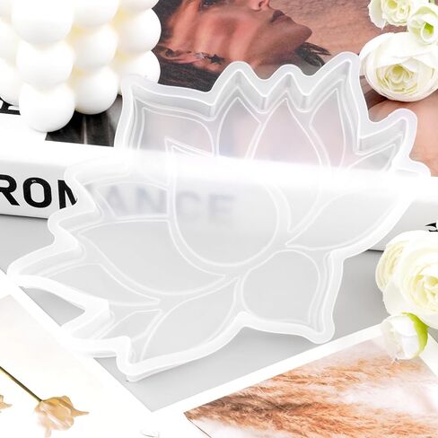 Lotus Flower Coaster Mold, Coaster Resin Mold, Epoxy Resin Molds, Cup Mat Silicone Mould, DIY Crafts Decorations Jewelry Casting Supplies in Saudi Arabia