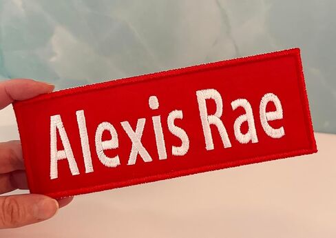 Custom Name Patch Personalized Tag - Iron On - for Backpacks, Uniforms, Hats, Luggage, Work Shirts, Jackets, Dog Harnesses - Many Sizes and Colors Available (1 Patch) in Saudi Arabia
