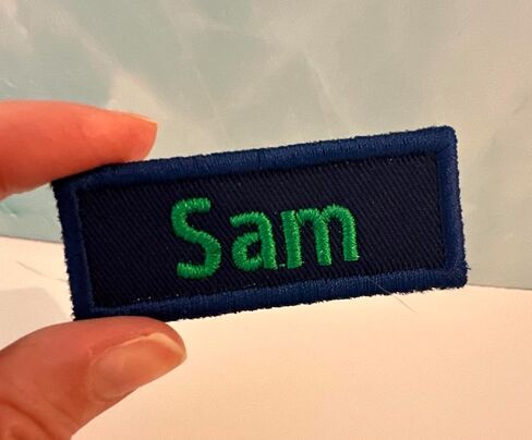 Custom Name Patch Personalized Tag - Iron On - for Backpacks, Uniforms, Hats, Luggage, Work Shirts, Jackets, Dog Harnesses - Many Sizes and Colors Available (1 Patch) in Saudi Arabia