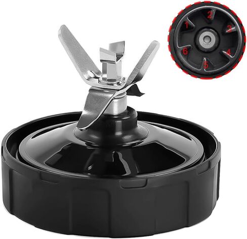 مجموعة شفرات استخراج 6 زعانف متوافقة مع خلاط Ninja Auto iQ BL450-70 BL450C BL456 BL480 BL480D BL482-70، أجزاء بديلة لشفرات Nutri Ninja (زعانف أنثى مقاس 4 بوصة) in Kuwait