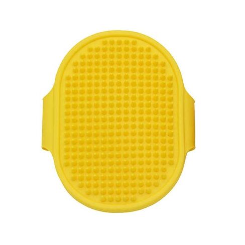 Pet Bath Brush Shower Soft Pet Supplies Removes Hairs Grooming Massage For Dog Cat Hair Cat Comb(Yellow) in Saudi Arabia