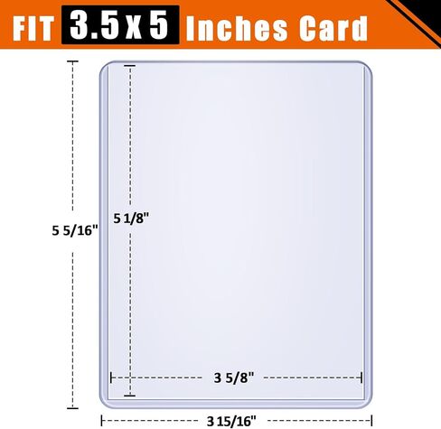 3.5x5 Inches Oversize Card Topload Holders – 12 Pack, Premium Top Loaders for MTG Planechase Cards, Clear Rigid Top Loader Protectors in Saudi Arabia