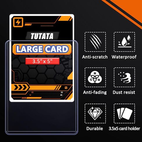 3.5x5 Inches Oversize Card Topload Holders – 12 Pack, Premium Top Loaders for MTG Planechase Cards, Clear Rigid Top Loader Protectors in Saudi Arabia