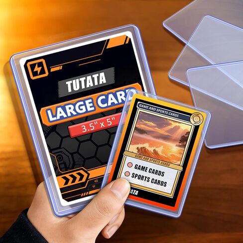 3.5x5 Inches Oversize Card Topload Holders – 12 Pack, Premium Top Loaders for MTG Planechase Cards, Clear Rigid Top Loader Protectors in Saudi Arabia