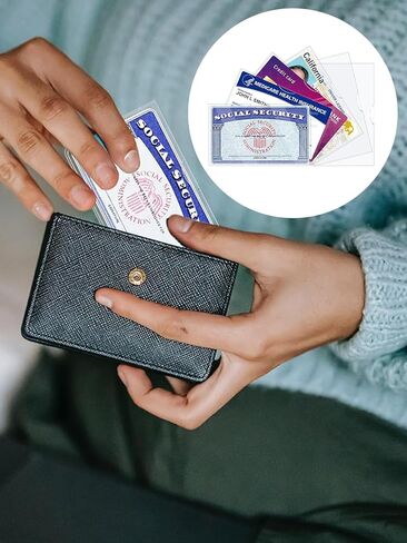 10 Pack Social Security Card Protector Sleeves, New Medicare Card Protector Sleeve, 12 Mil Clear PVC Water Resistant Sleeves for New Medicare Cards, Business Cards, ID Cards in Saudi Arabia