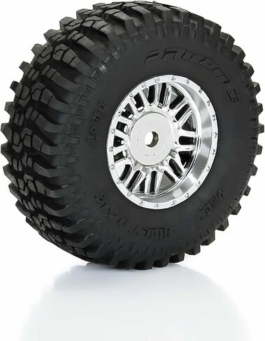 Flat Iron Front/Rear Tires Mounted 12mm Hex Chrome Diablo (4): TYPHON GROM in Saudi Arabia