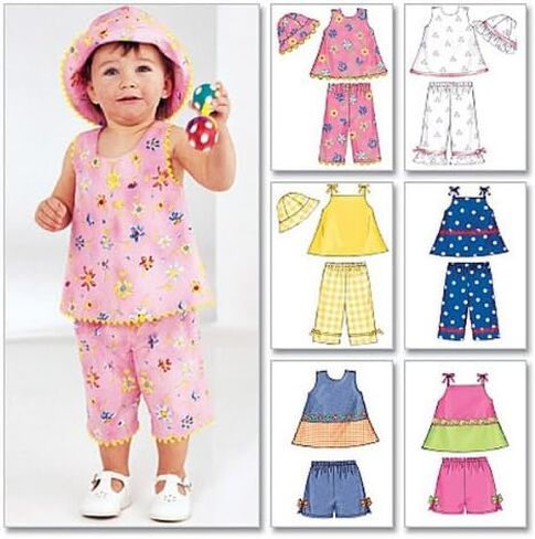 BUTTERICK PATTERNS B3405 Infants' Dress, Top, Romper, Panties, Hat & Headband, Size LRG (L-XL) in Saudi Arabia