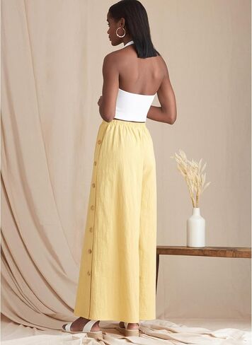 Simplicity SS9608R5 حزمة أنماط خياطة تنورة Misses وسروال واسع الساق، رمز التصميم S9608، المقاسات 14-16-18-20-22 in Kuwait