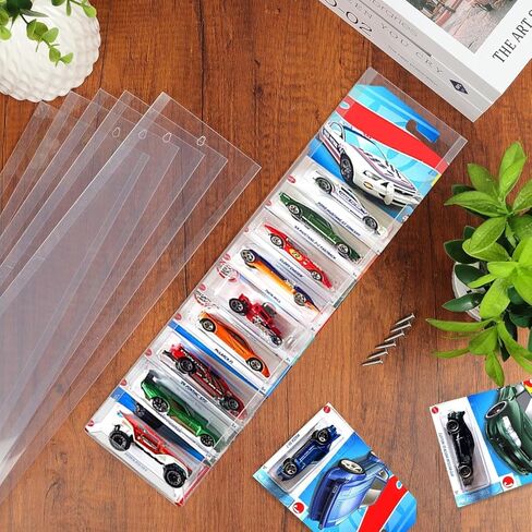 6 Pack Clear Display Case for Packaged Model Cars 16.7 x 4.4Inch Wall Storage Model Car Display Cases Holds up to 60 Cars Toy Car Storage Organizer Display Shelf Rack Compatible with Hot Wheels in Saudi Arabia