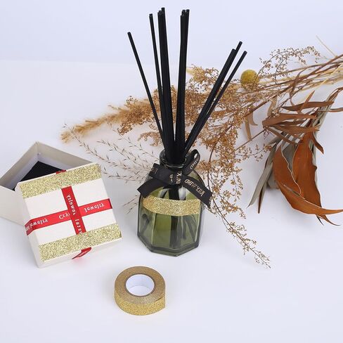 3 Rolls Glitter Washi Tape, 5/8 Inch（15mm)x 5.5 Yards Craft Self Adhesive Stick On Sticky Glitter Trim 3 Colors Metallic Decorative Washi Tape for DIY Scrapbooking, Journal, Planner, Gift Wrapping in Kuwait