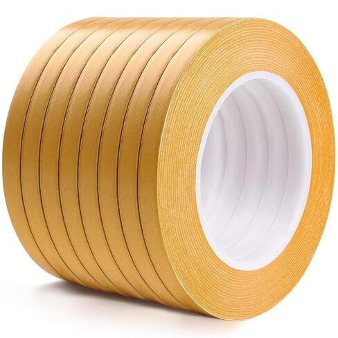 256 Yards Thin Double Sided Tape for Craft,Card Making,Gift,Scrapbooking and Office School Stationery Supplies,Paper Backing(Width: 1/4 inch) in Saudi Arabia