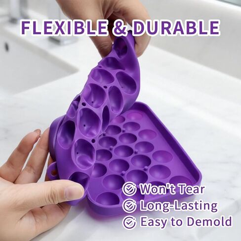 مجموعة قوالب صابون العنب DIY - 1 قالب صنع صابون سيليكون مع 36 زهرة مجففة مضغوطة و5 حبال قطنية (20 مترًا لكل واحدة) - بدون وبر، قوالب صابون مزخرفة لديكور المنزل، هدايا مصنوعة يدويًا، للمبتدئين in Kuwait