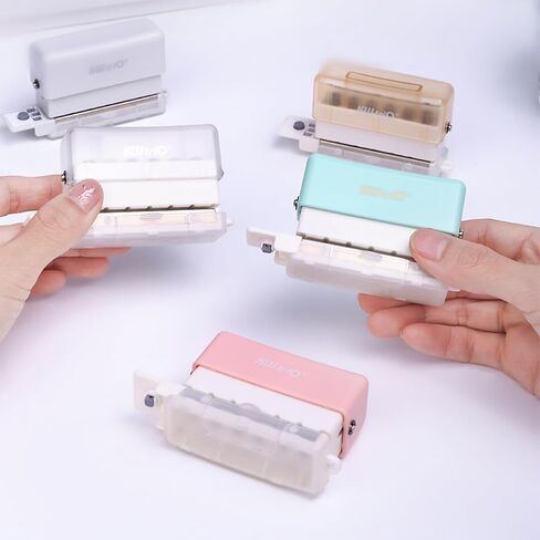 Mini 6-Hole Punch, Binding Machine, Handheld Portable Puncher for A4/A5/B5 Paper in Saudi Arabia