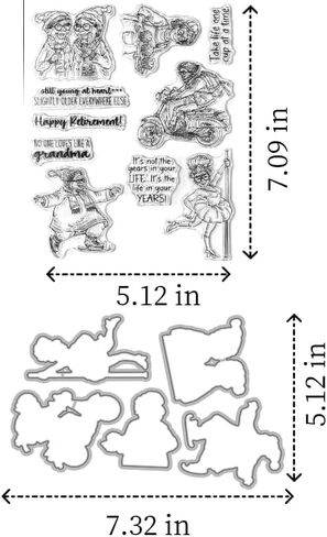 4 Cute Mice Set -Sentiments Rubber Clear Stamps Set for Card Making Acrylic Stamp Block Tools with Grid Lines Craft Supplies DIY Scrapbooking Notebook Stamps in Saudi Arabia