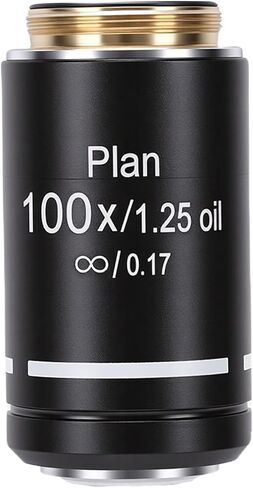 عدسة مجهر ciciglow، 20.2 مم RMS خيط ميكروسكوب بيولوجي عدسة أهداف لونية، سطوع محسّن ومجال رؤية، القضاء على الانعكاسات غير المرغوب فيها (4X) in Saudi Arabia