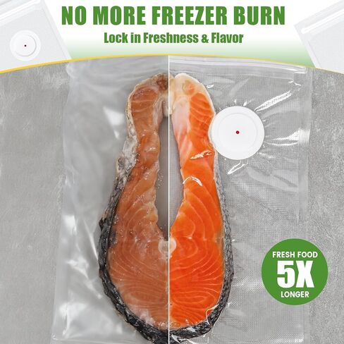 Vacuum Sealer Bags, 60 Pack Reusable BPA-Free Food Storage Bags | 30 Count 10x13 & 30 Count 8x10 Inches | Leakproof, Odorless for Freezer, Sous Vide, Meal Prep | Great for Home for Home Chefs in Kuwait