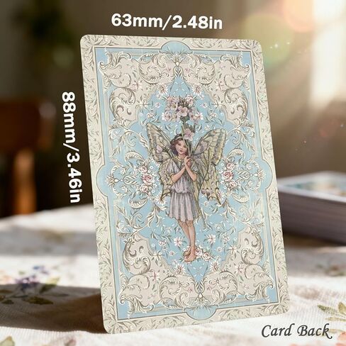 Flower Fairy Themed Playing Cards, Poker Cards, 54 Unique Illustrations,Double-Sided Anti Slip Pattern Design. in Saudi Arabia