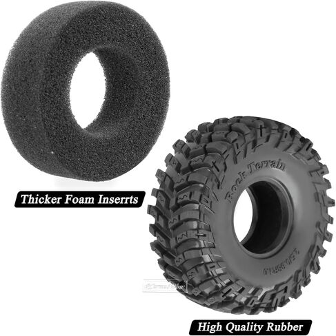 1.0 Beadlock Wheels and Tires for 1/24 1/18 RC Crawler Car SCX24 TRX4M,Brass 1.0 Beadlock Wheels 1.0 Beadlock Tires Set Soft Sticky 1.0 Mud Tires,4pcs in Saudi Arabia