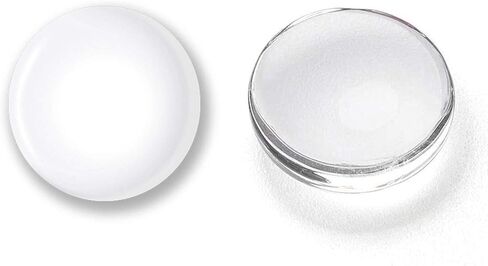 Enenes 50MM Round Glass Cabochons 25PCS Clear Dome Cabochon Tiles with Flat Backs for Jewelry Making, Pendants, Crafts, DIY Art in Kuwait