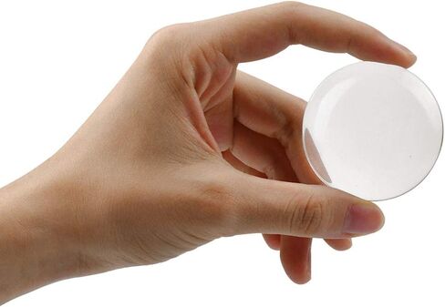 Enenes 50MM Round Glass Cabochons 25PCS Clear Dome Cabochon Tiles with Flat Backs for Jewelry Making, Pendants, Crafts, DIY Art in Kuwait