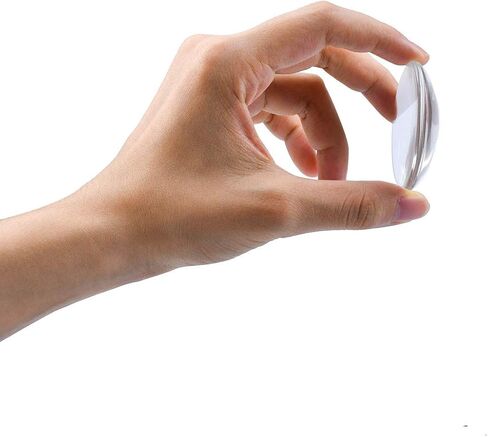 Enenes 50MM Round Glass Cabochons 25PCS Clear Dome Cabochon Tiles with Flat Backs for Jewelry Making, Pendants, Crafts, DIY Art in Kuwait