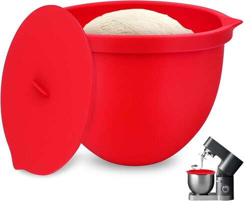 SelfTek Silicone Bowl Liners for 7 Qt KitchenAid Mixers - Accessories and Attachments for Cooking and Baking, Bowls for Mixer, Heat-Resistant & Easy to Clean (Black) in Saudi Arabia