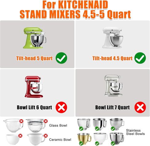 SelfTek Silicone Bowl Liners for 5 Qt KitchenAid Mixers - Accessories and Attachments for Cooking and Baking, Heat-Resistant & Easy to Clean, Protects Mixing Bowl（Black） in Saudi Arabia