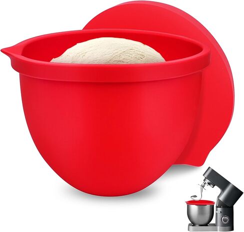 SelfTek Silicone Bowl Liners for 5 Qt KitchenAid Mixers - Accessories and Attachments for Cooking and Baking, Heat-Resistant & Easy to Clean, Protects Mixing Bowl（Black） in Saudi Arabia
