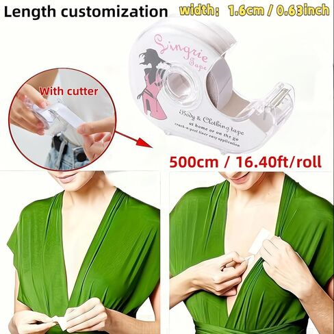 Double Sided for Clothing Body & Dresses Clear Fabric Tape for Clothes Skin | Adhesive Body Tape All Day Hold-36PCS in Saudi Arabia