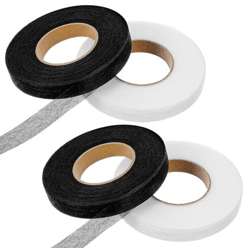 280 Yards Iron On Hemming Tapes, 4 Rolls 0.47 Inch Stitch Witchery Fusible Bonding Web for No Sew Fabric Fusing On Clothes Curtains Handmade Crafts in Saudi Arabia