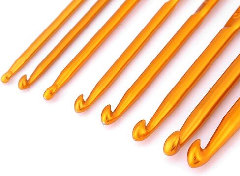 8Pcs Double End Crochet Hooks Set Knitting Needle Set Crochet Needles with Smooth Glide & Easy Grip for Knitting Lover Learner in Saudi Arabia