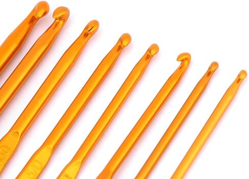 8Pcs Double End Crochet Hooks Set Knitting Needle Set Crochet Needles with Smooth Glide & Easy Grip for Knitting Lover Learner in Saudi Arabia