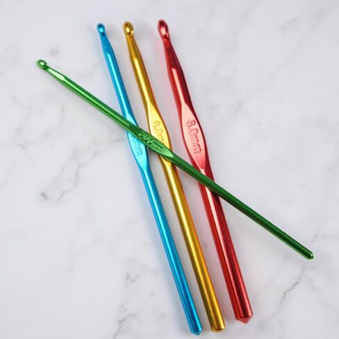 28 Pcs Crochet Hooks Set in Different Sizes and Colors with Stitch Markers, Crochet Accessories, Knitting Accessories Tools Supplies in Saudi Arabia