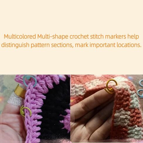 48Pcs Cat Stitch Markers Round Metal Stitch Markers Flower Stitch Markers Spiral Knitting Stitch Markers for Crocheting with Storage Box in Saudi Arabia