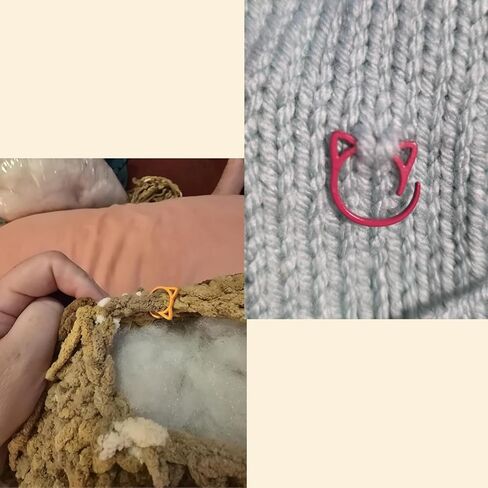 Crochet Ring Tension Rings for Crocheting Cute Cat Stitch Markers Colorful Crochet Stitch Marker Yarn Control Ring with Storage Box in Saudi Arabia