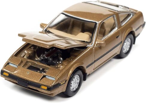 1984 Nissan 300ZX Aspen Gold Metallic with Black Stripes Classic Gold Collection Series Limited Edition to 12480 Pieces Worldwide 1/64 Diecast Model Car by Johnny Lightning in Saudi Arabia