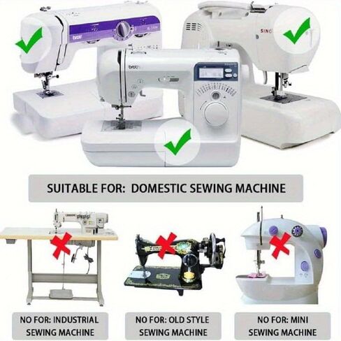 6pcs Hemming Foot Set Rolled Hem Presser Feet Compatible with Singer Brother Janome Sewing Machines in Saudi Arabia