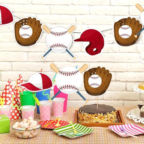 Baseball Cutouts for Bulletin Board 60 Pcs Baseball Paper Cutouts Sport Ball Cut Outs 4.7 Inch Bulletin Board Baseball Shape DIY Paper Cuts Gloves Hat Ball Cut Outs for Sports Theme Birthday Party in Saudi Arabia