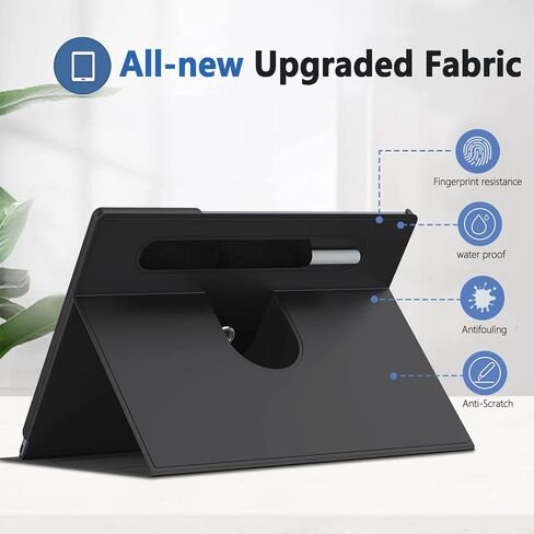 حافظة أوراق كتب رفيعة وخفيفة الوزن من E NET-CASE للورق الرقمي الرائع مقاس 10.3 بوصة (إصدار 2020)، وغطاء حامل دوار 360 درجة للورق الرقمي الرائع 2، مع حامل قلم رصاص (ذهبي وردي) in Kuwait