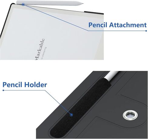 حافظة أوراق كتب رفيعة وخفيفة الوزن من E NET-CASE للورق الرقمي الرائع مقاس 10.3 بوصة (إصدار 2020)، وغطاء حامل دوار 360 درجة للورق الرقمي الرائع 2، مع حامل قلم رصاص (ذهبي وردي) in Kuwait