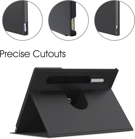 حافظة أوراق كتب رفيعة وخفيفة الوزن من E NET-CASE للورق الرقمي الرائع مقاس 10.3 بوصة (إصدار 2020)، وغطاء حامل دوار 360 درجة للورق الرقمي الرائع 2، مع حامل قلم رصاص (ذهبي وردي) in Kuwait