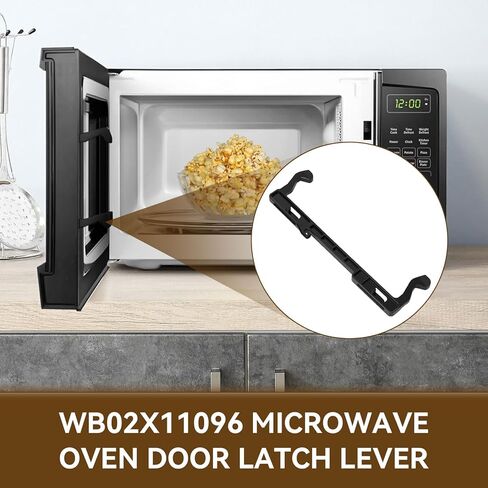 رافعة مزلاج باب فرن الميكروويف WB02X11096 بديلة لـ GE، يستبدل AP3682051 1084749 AH952070 EA952070 PS952070 WB02X10717 WB2X10717 in Saudi Arabia