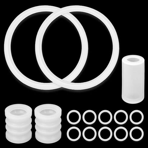 Ice Cream Machine Gasket Replacement for VEVOR | Food Grade Rubber Sealing Ring Tube Components fit for YIKAFU YKF COOCO Soft Serve Maker Accessories, 15PCS Silicone Seals O Rings Spare Parts in Saudi Arabia