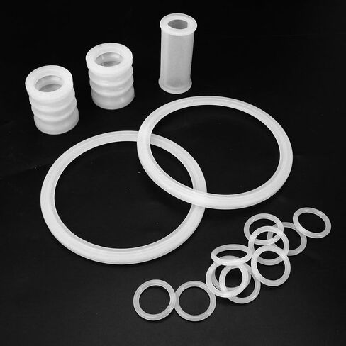 Ice Cream Machine Gasket Replacement for VEVOR | Food Grade Rubber Sealing Ring Tube Components fit for YIKAFU YKF COOCO Soft Serve Maker Accessories, 15PCS Silicone Seals O Rings Spare Parts in Saudi Arabia