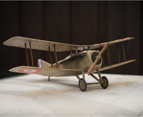 Guillow’s: 100th Anniversary Series - French Spad VII - Classic Balsa Wood, DIY Airplane Model Kit, 18" Wingspan, Laser-Cut, Scale WWI Ace Plane, 102 in Saudi Arabia